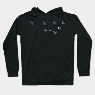 Wandering chooks (cut-out) Hoodie